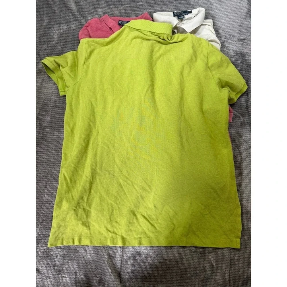 VTG. Lot of 4 Polo Ralph‎ Lauren Mens XL Short Sleeve Polo Shirts Multicolor